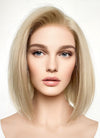 Short Straight Bob Blonde Lace Front Synthetic Hair Wig LFK5542