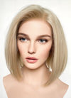 Short Straight Bob Blonde Lace Front Synthetic Hair Wig LFK5542