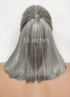 The Witcher 3 Geralt of Rivia Mixed Grey Straight Lace Front Synthetic Men's Wig LFK5566