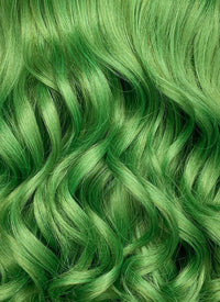 Long Wavy Yaki Green Lace Front Synthetic Hair Wig LN6033