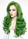 Long Wavy Yaki Green Lace Front Synthetic Hair Wig LN6033