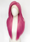 Long Straight Yaki Hot Pink Lace Front Synthetic Hair Wig LN6037