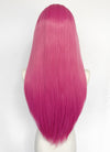 Long Straight Yaki Hot Pink Lace Front Synthetic Hair Wig LN6037