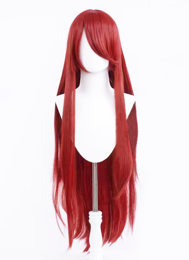 Long Straight Red Cosplay Wig LW005