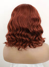 Short Wavy Bob Auburn Lace Front Synthetic Hair Wig LW4011