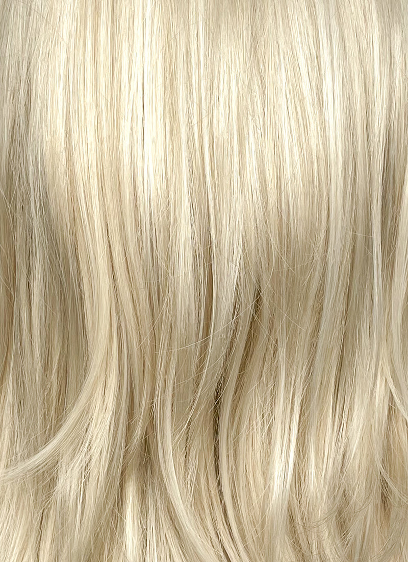 Medium Straight Pastel Ash Blonde Lace Front Synthetic Hair Wig LW4029