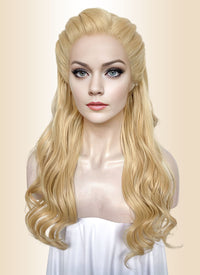 The Wizard of Oz Glinda Blonde Wavy Lace Front Synthetic Hair Wig LW4048