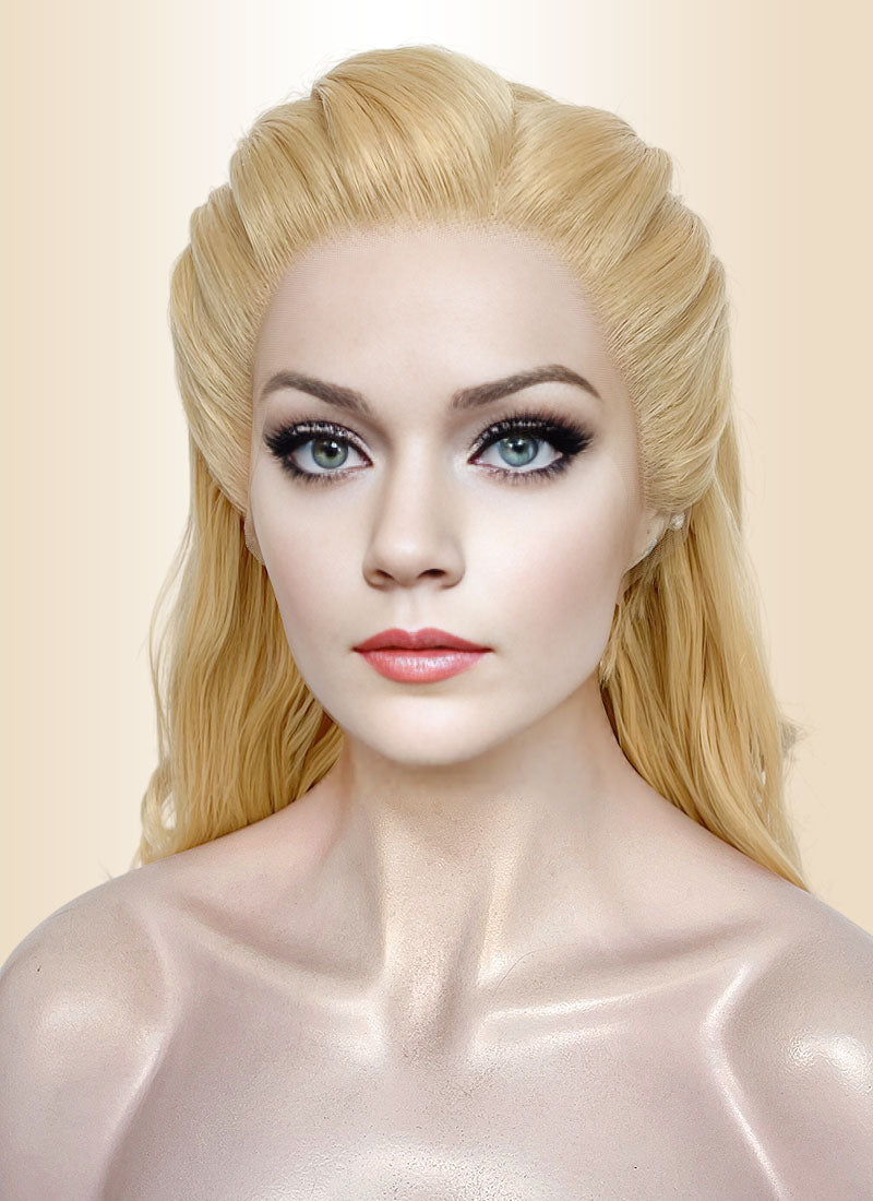 The Wizard of Oz Glinda Blonde Wavy Lace Front Synthetic Hair Wig LW4048