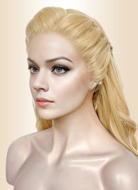 The Wizard of Oz Glinda Blonde Wavy Lace Front Synthetic Hair Wig LW4048