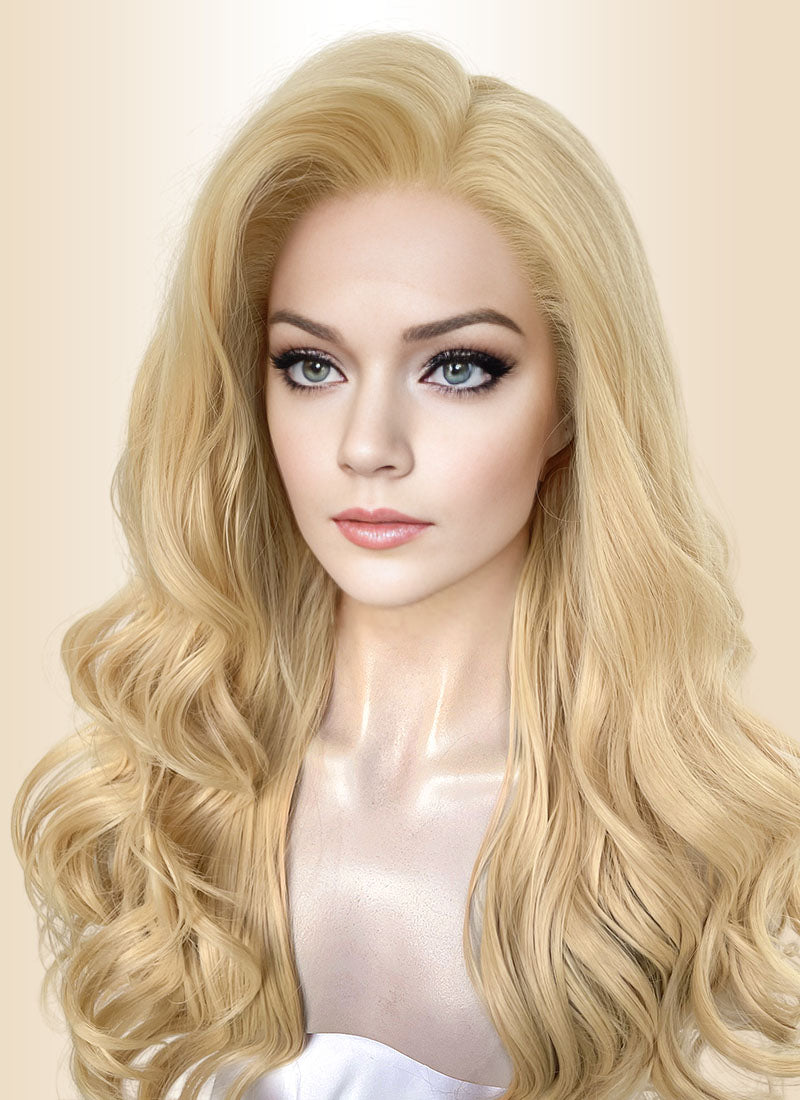 The Wizard of Oz Glinda Blonde Wavy Lace Front Synthetic Hair Wig LW4048