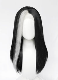 Critical Role Laudna Black Mixed White Synthetic Lace Front Synthetic Wig LW4059