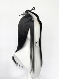 Critical Role Laudna Black Mixed White Synthetic Lace Front Synthetic Wig LW4059