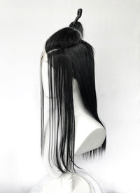 Critical Role Laudna Black Mixed White Synthetic Lace Front Synthetic Wig LW4059