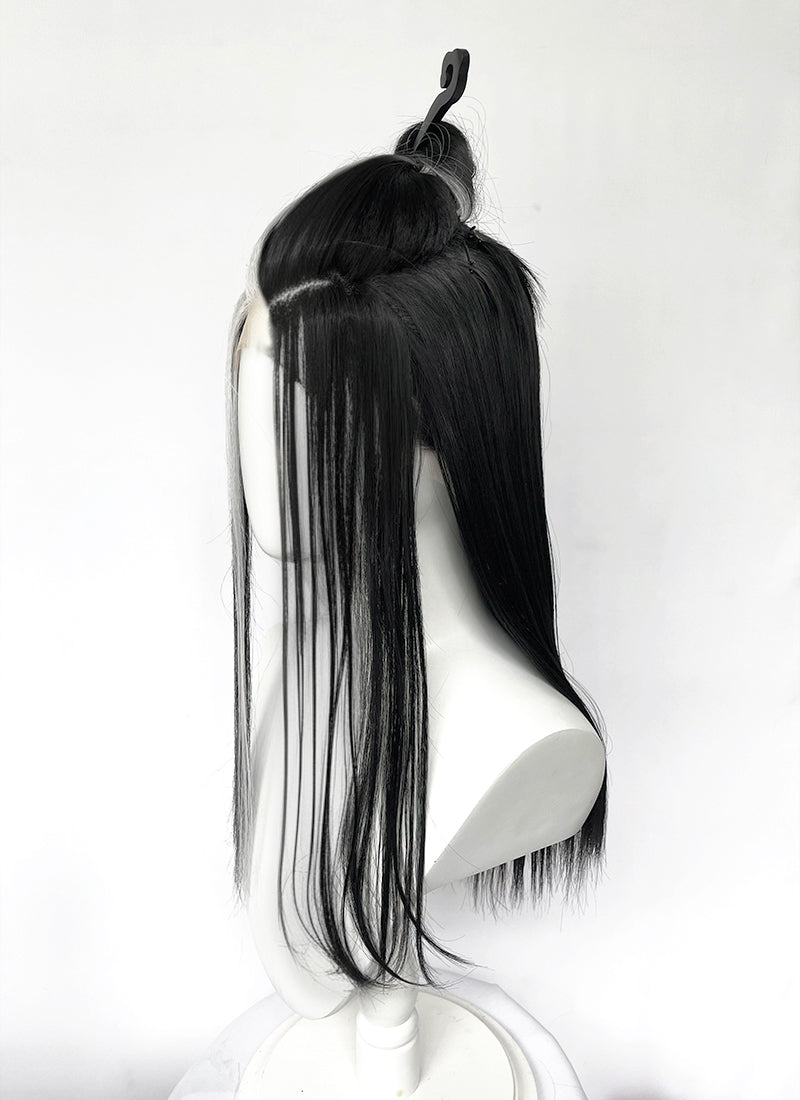 Critical Role Laudna Black Mixed White Synthetic Lace Front Synthetic Wig LW4059