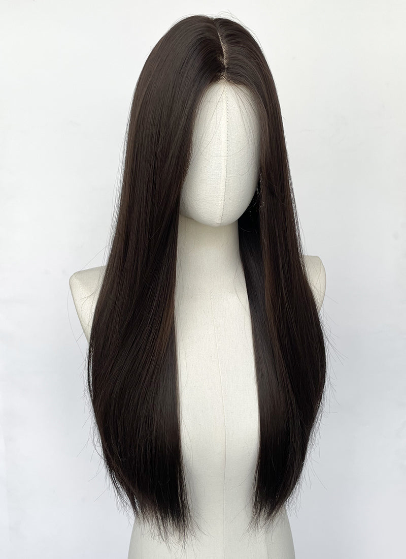 Long Straight Natural Black Synthetic Wig NL072