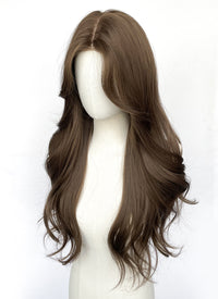 Long Wavy Brown Synthetic Wig NL073