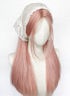 Long Straight Pastel Pink Synthetic Wig NL076