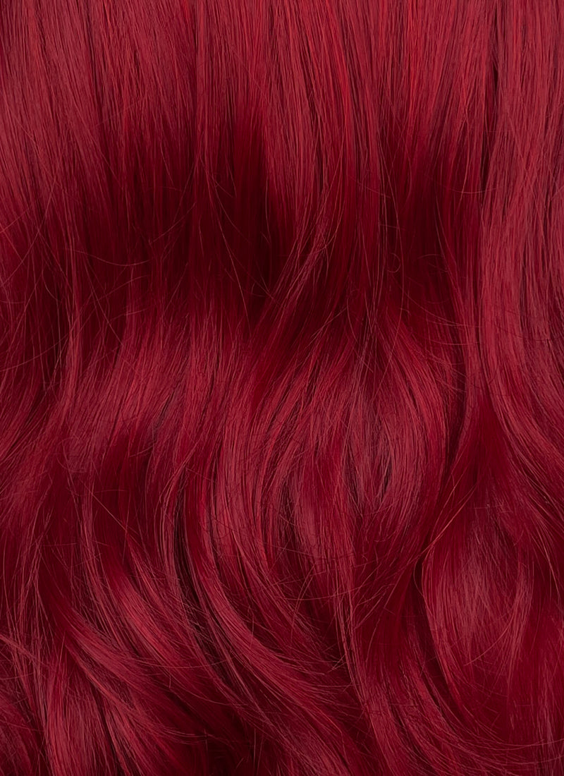 Long Wavy Red Synthetic Wig NL077