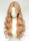 Long Wavy Pastel Peach Pink Synthetic Wig NL078