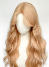 Long Wavy Pastel Peach Pink Synthetic Wig NL078
