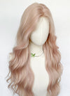 Long Wavy Pale Pink Synthetic Wig NL082
