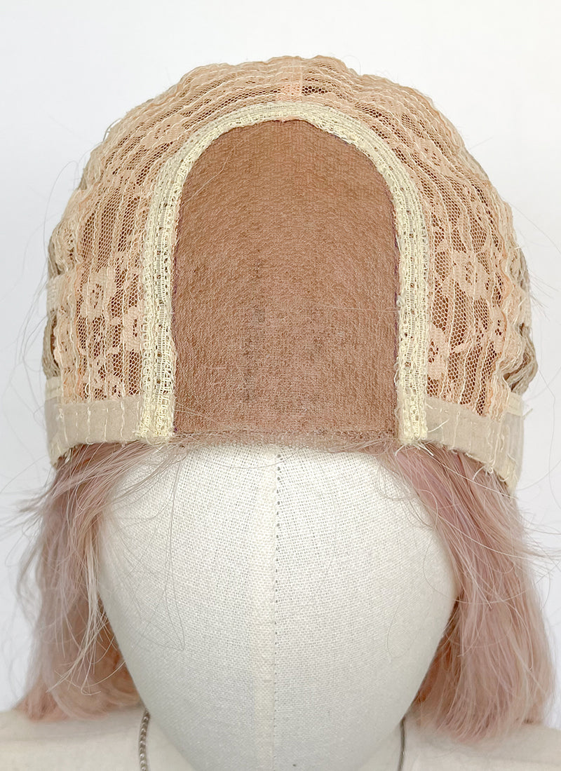 Long Wavy Pale Pink Synthetic Wig NL082
