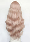 Long Wavy Pale Pink Synthetic Wig NL082