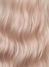 Long Wavy Pale Pink Synthetic Wig NL082