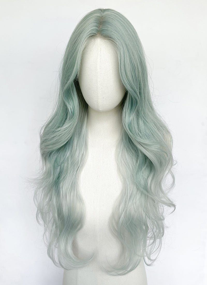 Long Wavy Mint Green Ombre Synthetic Wig NL083