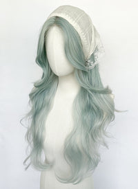 Long Wavy Mint Green Ombre Synthetic Wig NL083