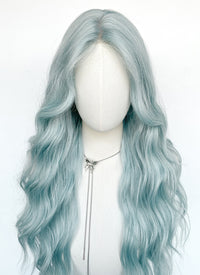 Long Wavy Pastel Blue Synthetic Wig NL084