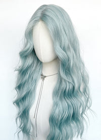 Long Wavy Pastel Blue Synthetic Wig NL084