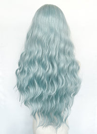 Long Wavy Pastel Blue Synthetic Wig NL084