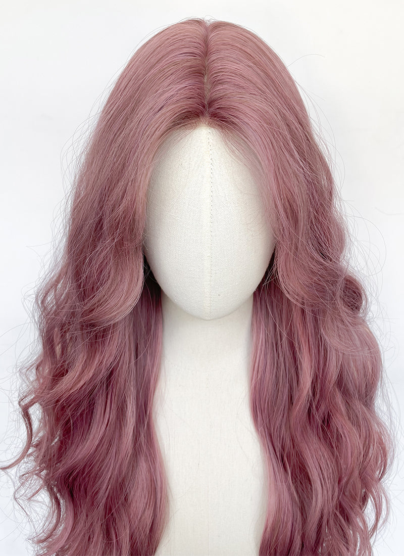 Long Wavy Lilac Synthetic Wig NL085