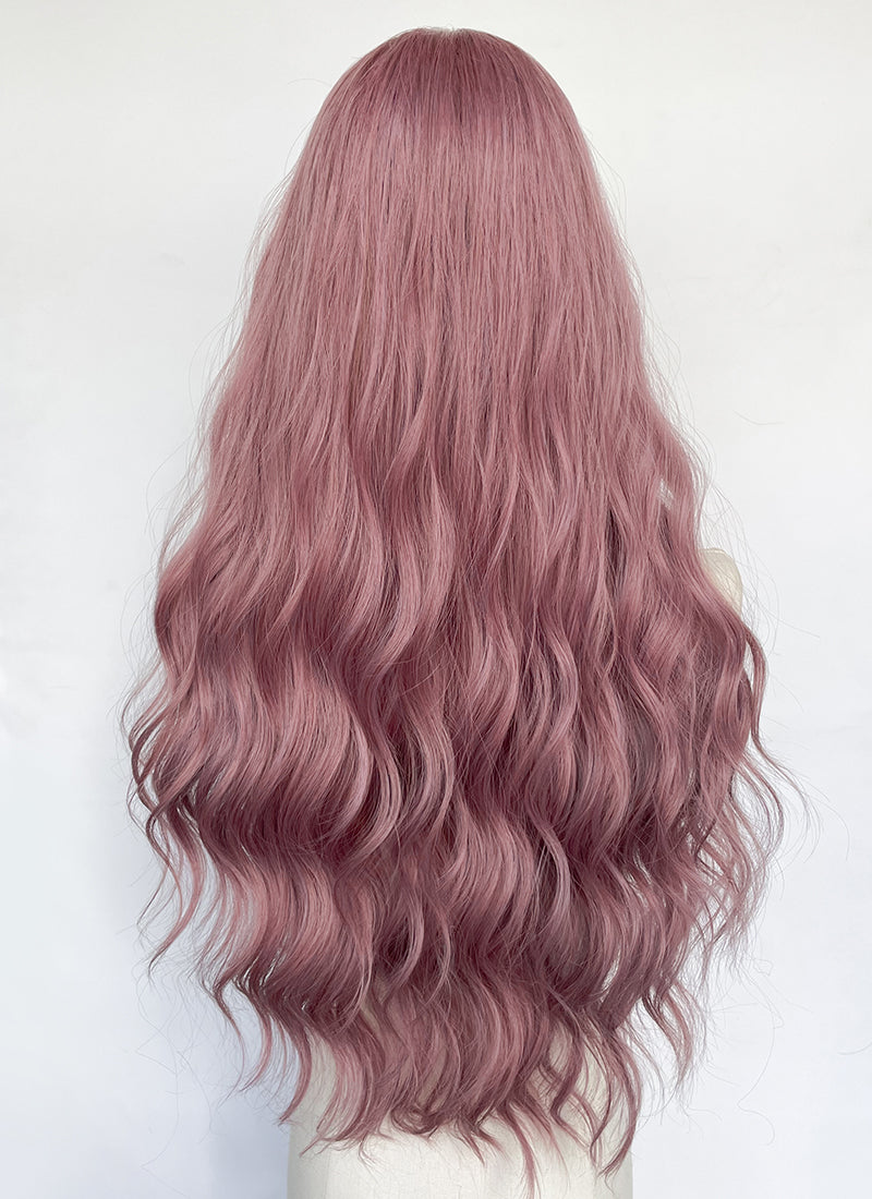 Long Wavy Lilac Synthetic Wig NL085