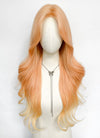 Long Wavy Peach Pink Ombre Synthetic Wig NL086