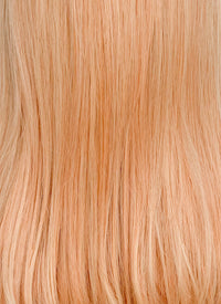 Long Wavy Peach Pink Ombre Synthetic Wig NL086