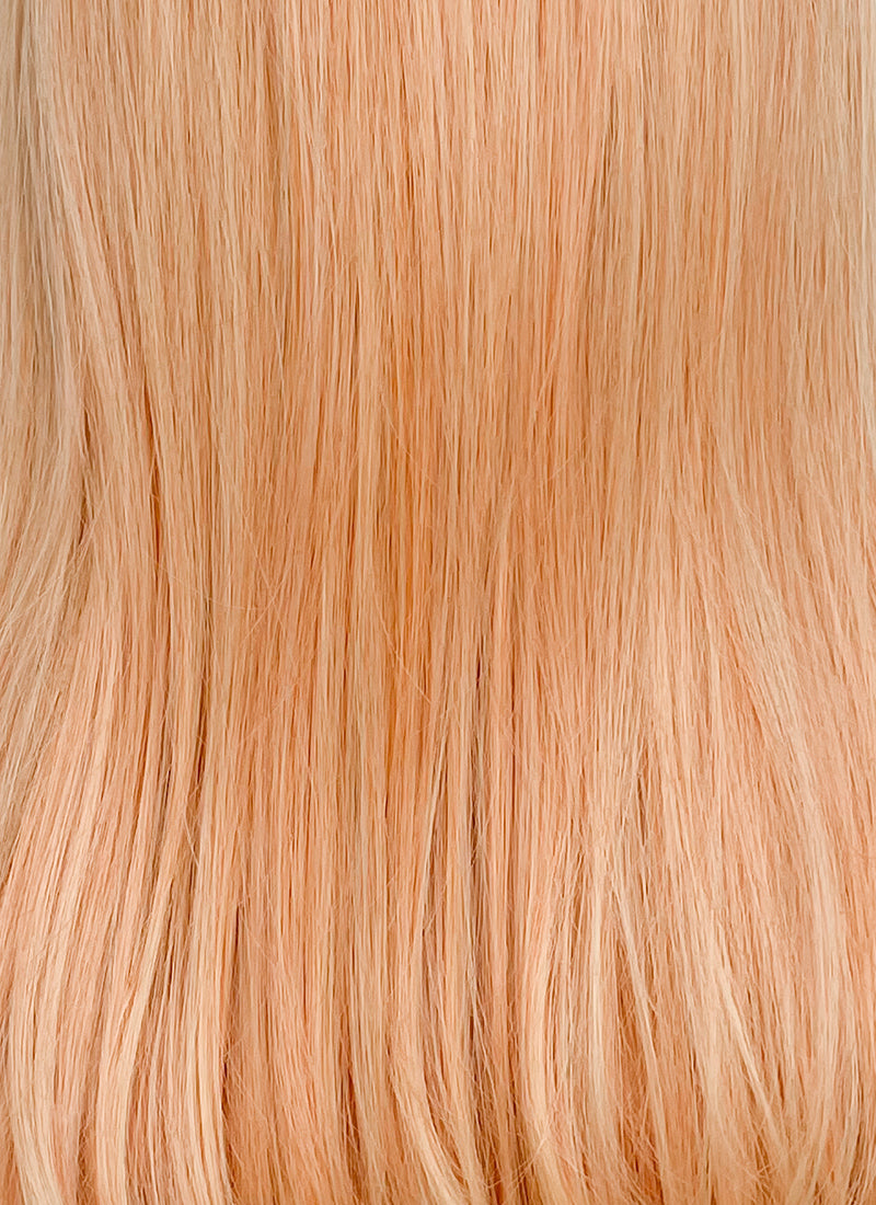 Long Wavy Peach Pink Ombre Synthetic Wig NL086