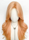 Long Wavy Peach Pink Ombre Synthetic Wig NL086