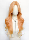 Long Wavy Peach Pink Ombre Synthetic Wig NL086