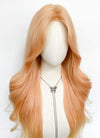 Long Wavy Peach Pink Ombre Synthetic Wig NL086