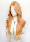 Long Wavy Peach Pink Ombre Synthetic Wig NL086