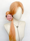Long Wavy Peach Pink Ombre Synthetic Wig NL086