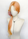 Long Wavy Peach Pink Ombre Synthetic Wig NL086