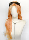 Long Wavy Peach Pink Ombre Synthetic Wig NL086