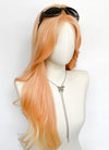 Long Wavy Peach Pink Ombre Synthetic Wig NL086