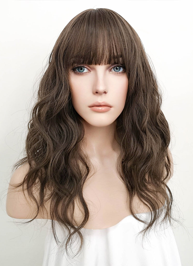 Long Wavy Brunette Cosplay Wig NS065