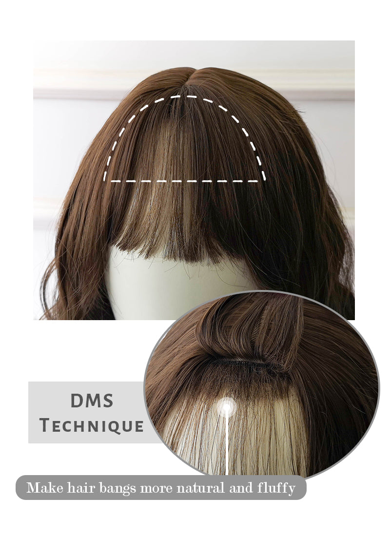 Long Wavy Brunette Cosplay Wig NS065