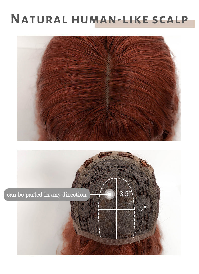 Long Wavy Auburn Cosplay Wig NS346