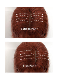 Long Wavy Auburn Cosplay Wig NS346